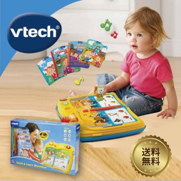 ヴィテック Touch & Learn Storytime【ストーリータイム】VTech 英語 本 読み聞かせ 1歳 2歳 3歳 男の子 女の子 知育玩具 おもちゃ アルファベット 発音 ネイティブ イングリッシュ お誕生日 プレゼント 音声翻訳リスト付 キッズ用おもちゃ【送料無料】