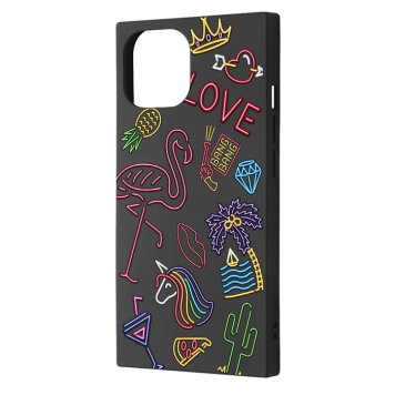 iPhone 15 / 14 / 13 / オリジナル / ソフトケース KAKU / ネオンサイン ※送料無料(ポスト投函)