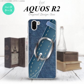 AQUOS R2 アクオス アール2 SH-03K SHV42 専用 スマホケース カバー ハードケース ベルト 青 nk-r2-328[スマホ,スマホケース,スマホカバー,ケース,カバー,ジャケット]