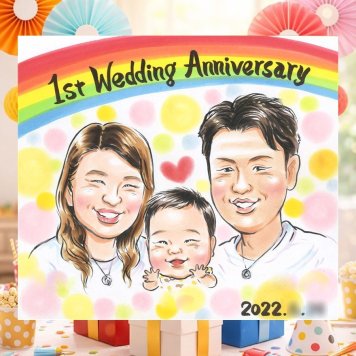 結婚記念日の記念に、心に残るお祝いを、似顔絵で届けます。 結婚記念日 似顔絵 プレゼント 名入れ ギフト 贈り物 手描き 結婚記念日 記念 お祝い 結婚30周年 結婚10周年 周年記念 金婚式 ご両親 家族 夫婦 名入れ 下書き確認 修正無料 一生もの 実績多数 宝物 かわいい 宝物 一生もの 記念日 感謝 結婚記念日 カラフル オーダーメイド ハロウィン 闘病中の方への励まし 二次会 感激 感動