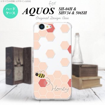 【SH04H】【スマホケース/スマホカバー】【アクオス ゼータ】SH04H スマホケース AQUOS ZETA SH04H カバー アクオス ゼータ ハニー クリア×赤 nk-sh04h-1686【メール便送料無料】