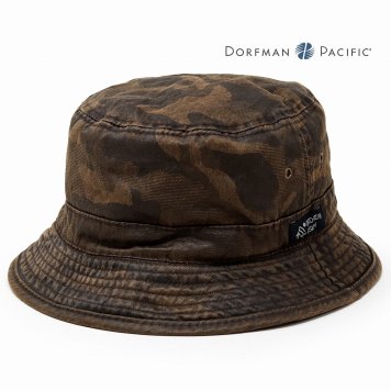 ドーフマン ハット ワックスコットン 帽子 メンズ 紳士 バケットハット インポート ブランド バケハ 秋冬 カモ柄 CAMO 40代 50代 60代 男性 ファッション クリスマス プレゼント ギフト ラッピング包装 父の日