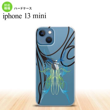 iPhone13mini iPhone13 mini ケース ハードケース ピンスト 線 ブルー グリーン  nk-i13m-1232