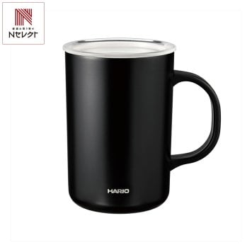 ハリオ セラミックコーティング 真空二重保温マグ 470mL ブラック マグカップ ステンレスマグ 保温保冷 カップ【北海道・沖縄県・離島 配送不可】