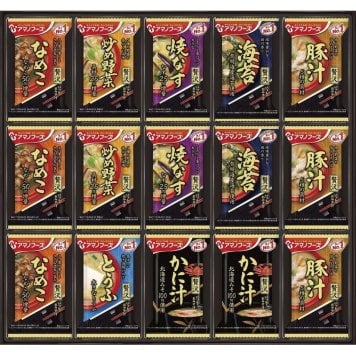 【ギフト対応無料】お歳暮・冬ギフト アマノフーズ おみそ汁贅沢ギフト (500Z) ※送料無料(北海道・沖縄は除く)