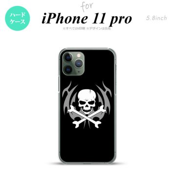 iPhone11Pro iPhone11 Pro スマホケース ハードケース ドクロ 黒 メンズ レディース nk-i11p-513