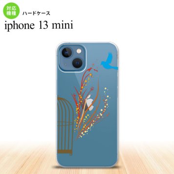 iPhone13mini iPhone13 mini ケース ハードケース 青い鳥 赤  nk-i13m-1294