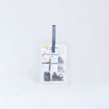 【メール便】お花のように美しいクラフトハーブティー クリアバッグ daytune.（デイチューン） 6個セット（6種類×1個）ノンカフェイン ティーバッグ・個包装 詰め合わせ カジュアルギフト 手土産