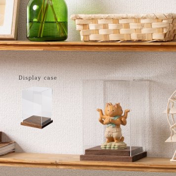 MORITA＆仏像工房 仏屋さかい 猫buddha 専用 ディスプレイケース[透明 コレクションケース アクリル 飾りケース ショーケース フィギュア 卓上 ディスプレイ 展示ケース アクリルケース 木製]