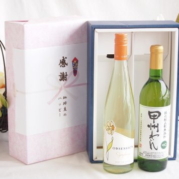 感謝の贈り物ボックス 華やかな香りカリフォルニアワインと国産ワインセット(蒼龍 酸化防止剤無添加 甲州わいん 中口(山梨県)720mlアイアンストン オブセッション シンフォニー(アメリカ)750ml