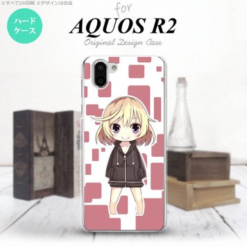 AQUOS R2 アクオス アール2 SH-03K SHV42 専用 スマホケース カバー ハードケース キャラ2-A ピンク nk-r2-1335[スマホ,スマホケース,スマホカバー,ケース,カバー,ジャケット]
