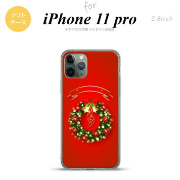 iPhone11Pro iPhone11 Pro スマホケース ソフトケース リース 赤 メンズ レディース nk-i11p-tp642