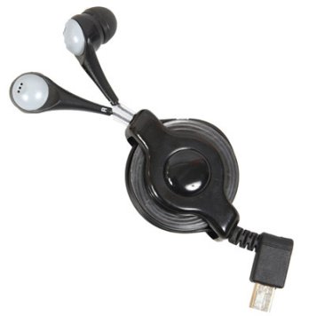 サンコー 【メール便での発送商品】サンコー iBud retractable earphone with microUSB IBUDBL32