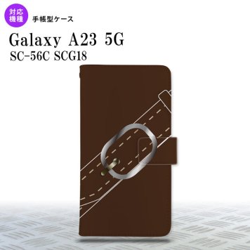 Galaxy A23 GalaxyA23 手帳型スマホケース カバー ベルト 茶 2022年 10月発売 nk-004s-a23-dr327