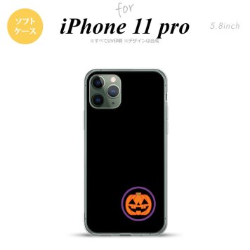 iPhone11Pro iPhone11 Pro スマホケース ソフトケース ハロウィン カボチャポイント 黒 メンズ レディース nk-i11p-tp412