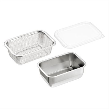 燕熟の技 バット1/4サイズ（ザル･蓋付）　 YB-351  内祝 内祝い お祝 御祝 記念品 出産内祝い プレゼント 快気祝い 粗供養 引出物