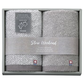 【送料無料・包装無料・のし無料】SLOW WEEKEND 今治フェイスタオル2P SW2519(A4) /ギフト お歳暮 入学祝い 卒業祝い 就職祝い 結婚祝い 誕生日 出産祝い 引越祝い 香典返し 新盆 初盆 御礼 内祝い 快気祝い ご挨拶 志 法事