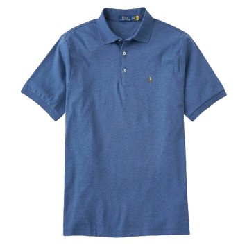 ラルフローレン Ralph Lauren ポロシャツ 無地 半袖 コットン ポニーロゴ ワンポイント 刺繍 710666999 006 SOFT TOUCH POLO CLASSIC FIT メンズ ブルー