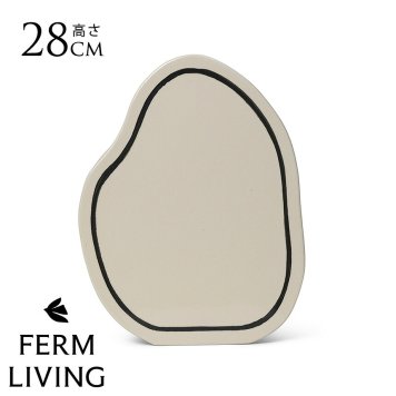 ferm LIVING ファームリビング 二次元アートの不思議な花瓶 ペーストベース  Rounded 北欧花瓶 おしゃれ フラワーベース 雑貨 インテリア 陶器 プレゼント ギフト おすすめ 北欧雑貨 北欧インテリア インテリア雑貨