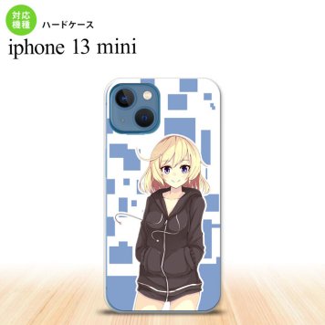 iPhone13mini iPhone13 mini ケース ハードケース 女の子 A 青  nk-i13m-1325