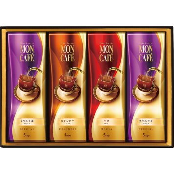モンカフェ ドリップコーヒーギフト [26-2895-066] MSD-4 ドリップコーヒー 珈琲 詰め合わせ カフェ モカ コロンビア 個包装 ギフト 内祝い 出産 結婚 お返し お礼 挨拶 引越し プレゼント