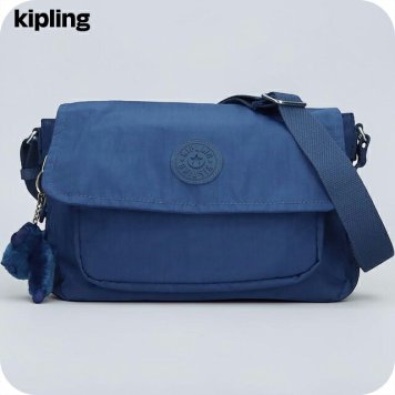 キプリング ショルダーバッグ レディース ブランド Kipling ダルマ B ロゴ ワンポイント 無地 KI8123-5PZ Casual Blue