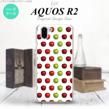 AQUOS R2 アクオス アール2 SH-03K SHV42 専用 スマホケース カバー ハードケース りんご・林檎 nk-r2-047[スマホ,スマホケース,スマホカバー,ケース,カバー,ジャケット]