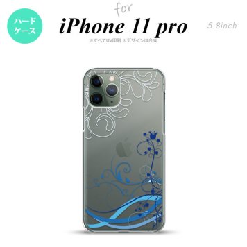 iPhone11Pro iPhone11 Pro スマホケース ハードケース 草 ボタニカル 青 メンズ レディース nk-i11p-1624