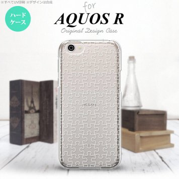 【SH03J】【スマホケース/スマホカバー】【アクオス R】SH03J スマホケース AQUOS R SH-03J カバー アクオス R パズル line白 nk-sh03j-1215【メール便送料無料】