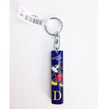 ディズニー イニシャルキーホルダー ミッキー＆ミニー D グッズ  (MCOR)