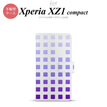 【手帳型 スマホ カバー ケース】【SO02K】【エクスペリア XZ1】手帳型 ケース SO-02K スマホ カバー Xperia XZ1 Compact エクスペリア スクエア パープル nk-004s-so02k-dr1362【メール便送料無料】