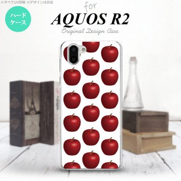 AQUOS R2 アクオス アール2 SH-03K SHV42 専用 スマホケース カバー ハードケース りんご・林檎 nk-r2-046[スマホ,スマホケース,スマホカバー,ケース,カバー,ジャケット]