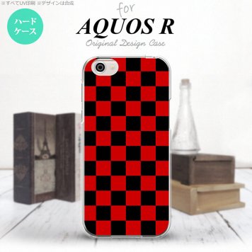 【SH03J】【スマホケース/スマホカバー】【アクオス R】SH03J スマホケース AQUOS R SH-03J カバー アクオス R スクエア 黒×赤 nk-sh03j-763【メール便送料無料】