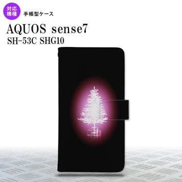 sense7 sense7 手帳型スマホケース カバー ツリー ピンク 2022年 11月発売 nk-004s-sens7-dr627