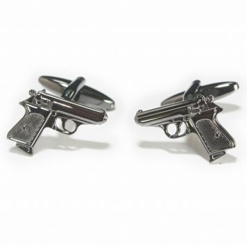 鎌倉カフス工房 ワルサーPPK カフスボタン・カフリンクス メンズ  ed125 結婚式 旦那 プレゼント ギフト 彼氏 父の日 誕生日プレゼント