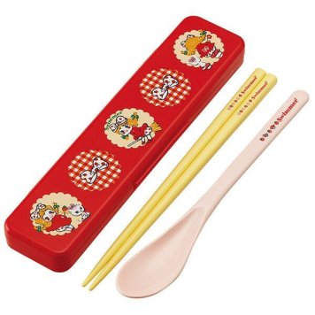 SWIMMER 魔女っ娘いちごちゃん 抗菌音のならないコンビセット 箸18cm スケーター ※送料無料(ポスト投函)