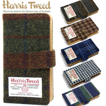 【Harris Tweed】 ハリスツイード 手帳型スマホケース 全機種対応 【 スマホケース 手帳型 iphone6s iphone6splus aquos xperia z3 z4 ケース 手帳 カバー 手帳型ケース ブランド 】