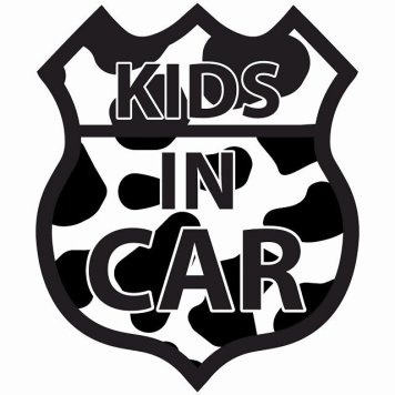 KIDS IN CAR ステッカー うし柄 ルート66 カーステッカー シール sticker 安全対策 あおり運転 かっこいい おしゃれ かわいい 車ステッカー ステッカー 車 サインステッカー ドライブ 防水 屋外 屋内 カーサイン