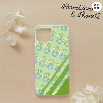 iPhone12/iPhone12pro iPhone12 / iPhone12pro スマホケース ソフトケース 丸 緑 メンズ レディース nk-i12-tp1662