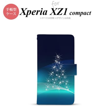 【手帳型 スマホ カバー ケース】【SO02K】【エクスペリア XZ1】手帳型 ケース SO-02K スマホ カバー Xperia XZ1 Compact エクスペリア ライトツリー 青 nk-004s-so02k-dr629【メール便送料無料】