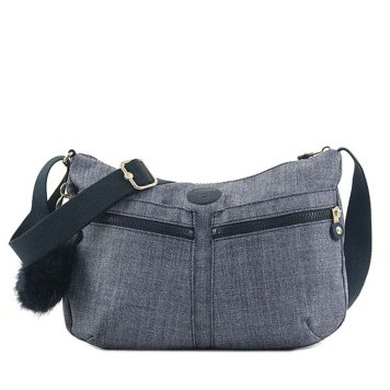 キプリング Kipling ショルダーバッグ K12592 F27 IZELLAH イゼラー 斜めがけバッグ COTTON JEANS ネイビー系