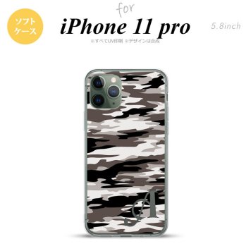 iPhone11Pro iPhone11 Pro スマホケース ソフトケース タイガー 迷彩 A グレー +アルファベット メンズ レディース nk-i11p-tp1160i