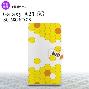 Galaxy A23 GalaxyA23 手帳型スマホケース カバー ハニー クリア 黄 2022年 10月発売 nk-004s-a23-dr1685