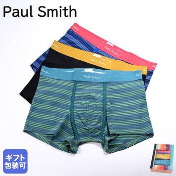 ポールスミス Paul Smith 下着 アンダーウェア ボクサーパンツ 3パック 3枚セット 全3サイズ メンズ レッド イエロー グリーン 914 M3PK47 1A 英国 【スペシャルラッピング660円(別売り)】 誕生日 男性 彼氏 父 父親 夫 義父 祖父 還暦 送別会 結婚祝い 結婚式 結婚記念日 彼氏 息子 高級 ホワイトデー