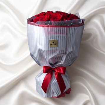 【プリザーブドフラワー】12本の赤バラ　枯れないお花 赤バラ サプライズ プロポーズ 告白 結婚記念日 プレゼント 記念 誕生日 ドキドキワクワク 人気