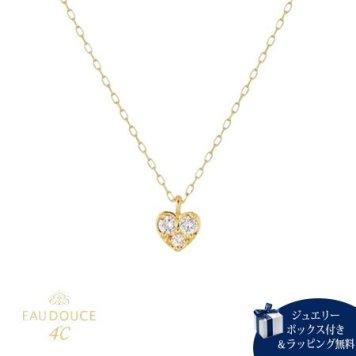 【無料ラッピング】  ヨンドシー 4℃ EAU DOUCE４℃ K10イエローゴールド ネックレス ホワイトトパーズ ブランド 正規品 新品 ギフト プレゼント 人気 おすすめ 誕生日 記念日 クリスマス 送料無料