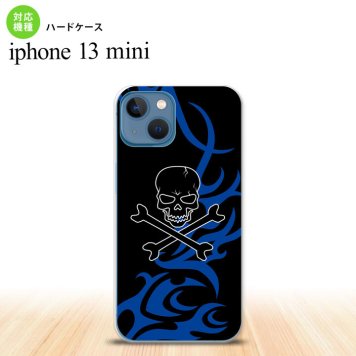 iPhone13mini iPhone13 mini ケース ハードケース ドクロ 黒 青  nk-i13m-867