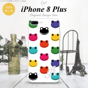 【iPhone8Plus】【スマホケース/スマホカバー】【アイフォン8プラス】iPhone8Plus スマホケース ケース アイフォン8プラス イニシャル カエル・かえる （B） nk-ip8p-tp162ini【メール便送料無料】