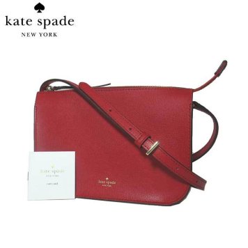 ケイト・スペード ブティック kate spade ショルダーバッグ PXRUA067 レザー vel / holiday lane 斜め掛け ポシェット royalred(604):レッド系