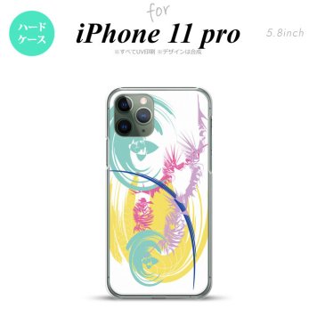 iPhone11Pro iPhone11 Pro スマホケース ハードケース アート 白 黄 メンズ レディース nk-i11p-1264